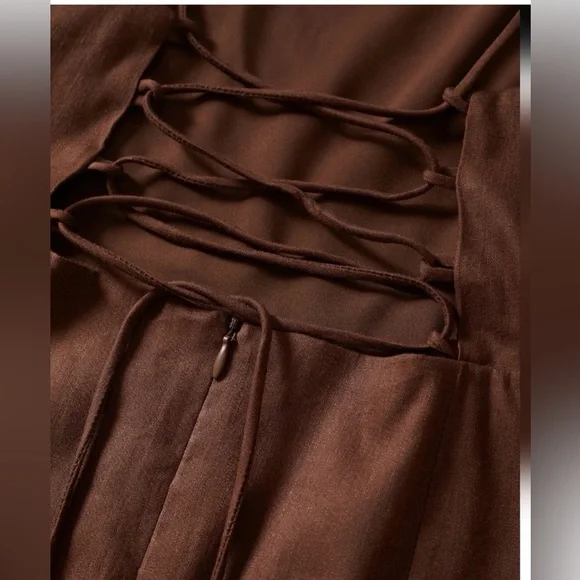 BNWT Mango Linen Blend Dress - Picture 5 of 7